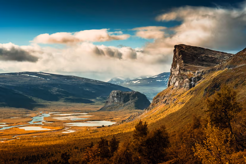 Fjällandskap i Sarek